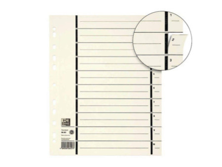 ELBA Intercalaires avec perforation, format A4 extra large