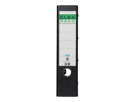 ELBA classeur double mécanisme rado, largeur dos: 75 mm,noir