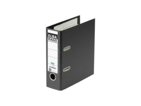 ELBA classeur rado plast, format A5 haut, dos: 75 mm, noir