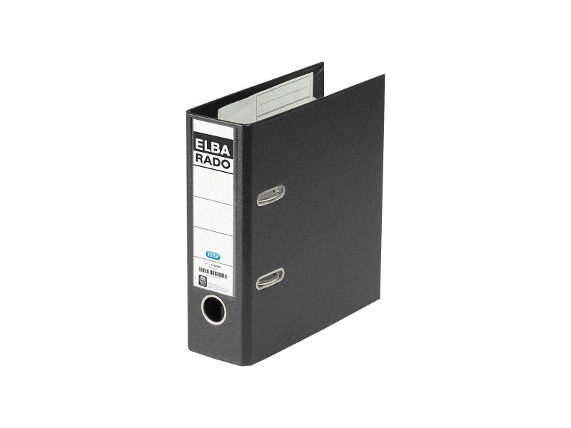 ELBA classeur rado plast, format A5 haut, dos: 75 mm, noir