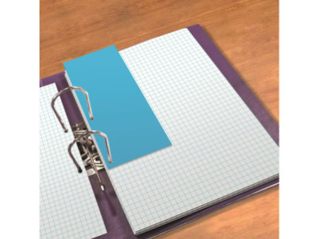 Oxford Intercalaires Duo, en carton, 240 x 105 mm, bleu