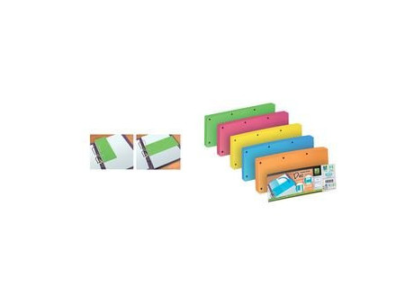 Oxford Intercalaires Duo, en carton, 240 x 105 mm, vert