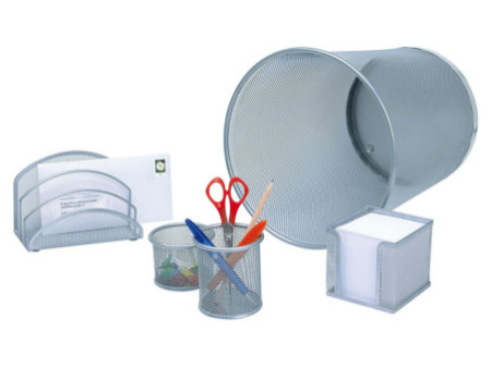WEDO Corbeille à papier Office, 18 litres, en fil métallique