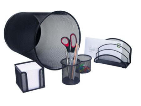 WEDO Corbeille à papier Office, 18 litres, en fil métallique