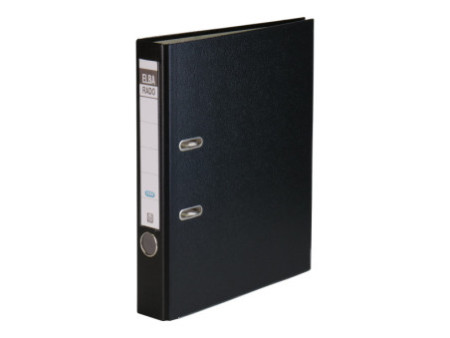 ELBA Classeur rado brillant, 50 mm, pack de 5, noir