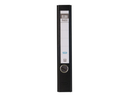 ELBA Classeur rado brillant, 50 mm, pack de 5, noir