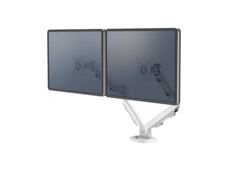Fellowes Bras porte-écrans double Eppa, blanc