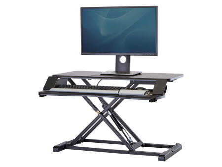 Fellowes Station de travail assis-debout Corsivo, noir