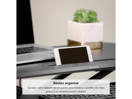 Fellowes Station de travail assis-debout Corsivo, noir