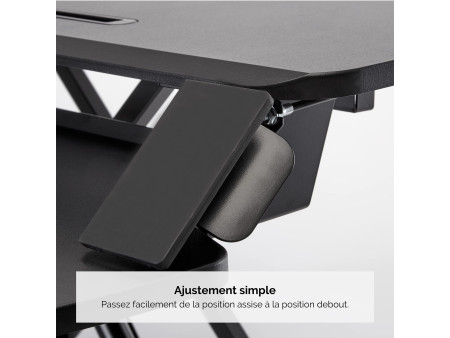 Fellowes Station de travail assis-debout Corsivo, noir