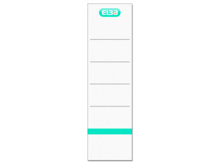 ELBA Etiquette de dos pour classeur, court/large, blanc