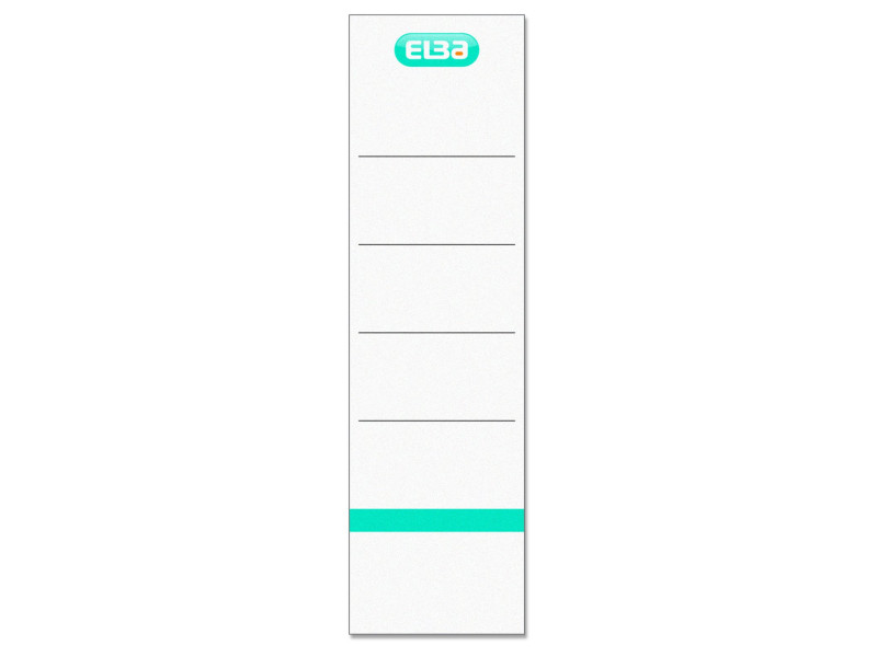 ELBA Etiquette de dos pour classeur, court/large, blanc