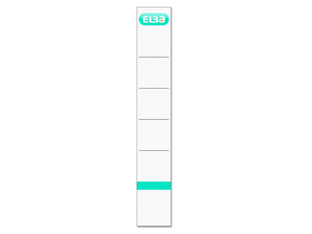 ELBA Etiquette de dos pour classeur, court/étroit, blanc