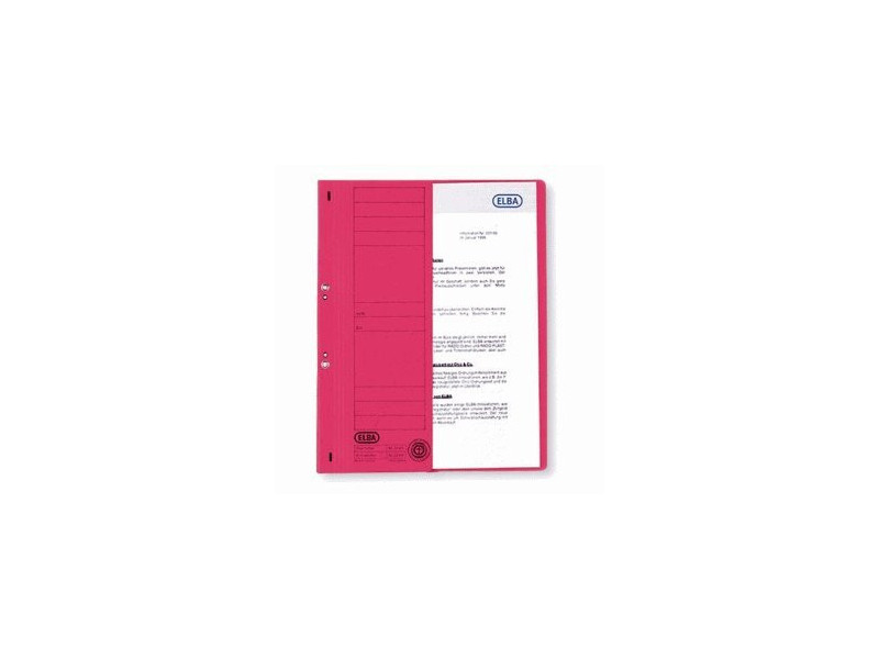 ELBA Chemise à oeillets en carton, rouge, classement