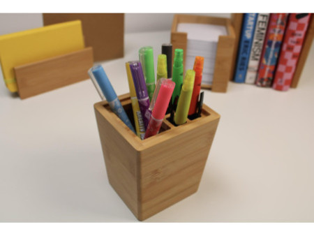 WEDO Porte-crayons, en bambou, rectangulaire