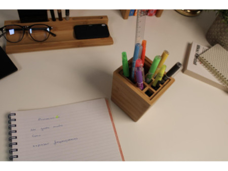 WEDO Porte-crayons, en bambou, rectangulaire