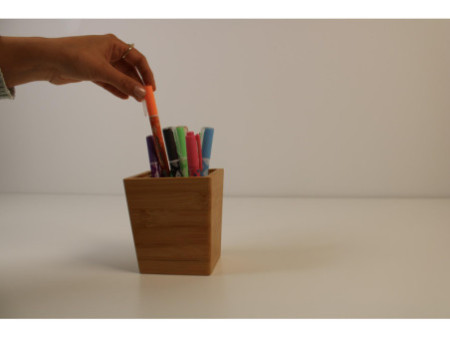 WEDO Porte-crayons, en bambou, rectangulaire