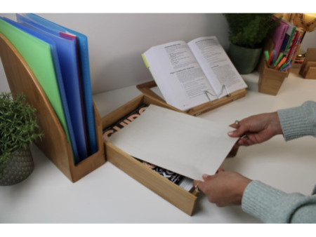 WEDO Corbeille à courrier, en bambou, empilable