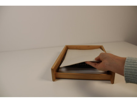 WEDO Corbeille à courrier, en bambou, empilable