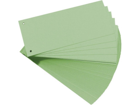 Oxford Intercalaires en carton, pour format A4, vert