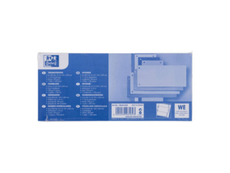 Oxford Intercalaires en carton, pour format A4, blanc