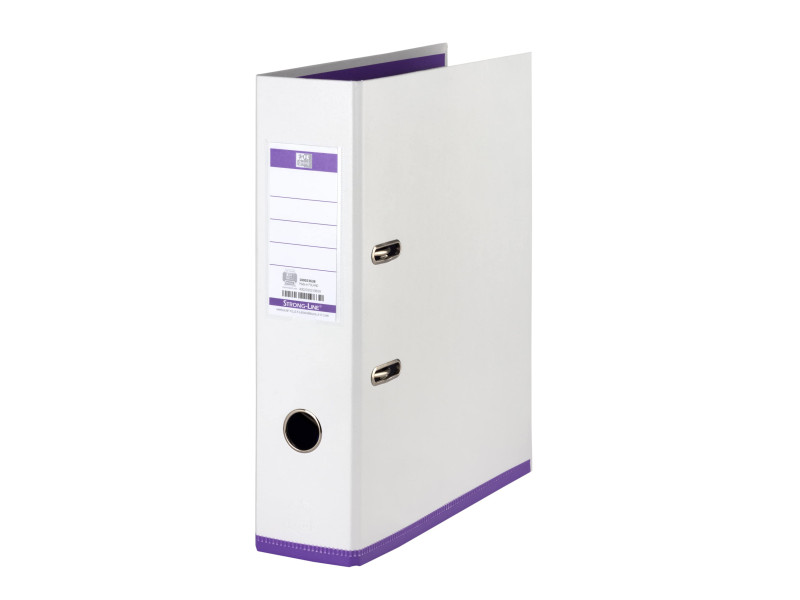 Oxford Classeur myColour, dos 80 mm, blanc/violet