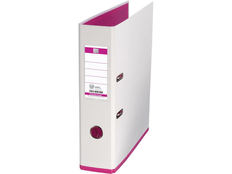 Oxford Classeur myColour, dos 80 mm, blanc/rose
