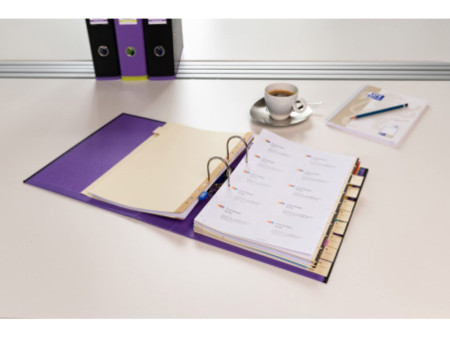 Oxford Classeur myColour, dos 80 mm, noir/violet