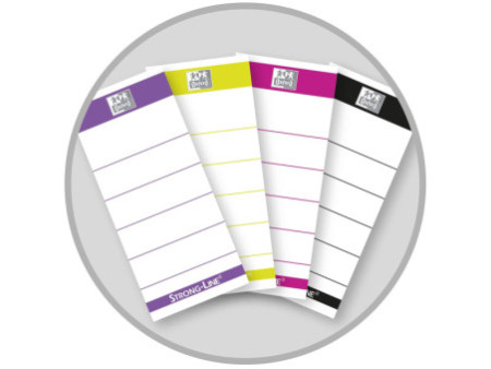 Oxford Classeur myColour, dos 80 mm, vert clair / rose