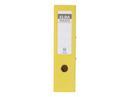 ELBA Classeur rado plast, largeur de dos: 80 mm, A4, jaune