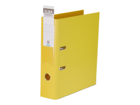 ELBA Classeur rado plast, largeur de dos: 80 mm, A4, jaune