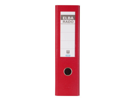 ELBA Classeur rado plast, largeur de dos: 80 mm, A4, rouge