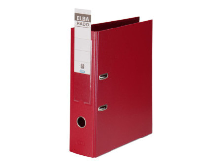 ELBA Classeur rado plast, largeur de dos: 80 mm, A4, rouge