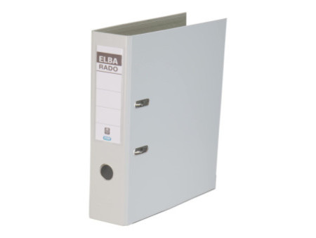 Oxford Classeur rado plast, largeur de dos: 80 mm, A4, gris