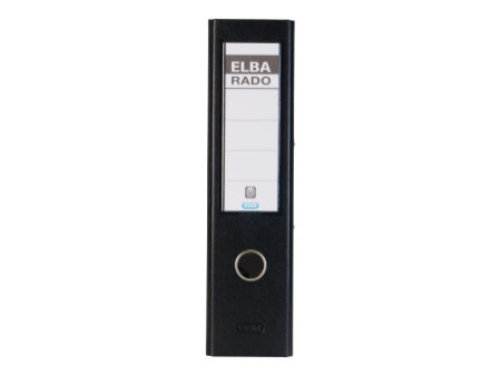 ELBA Classeur rado plast, largeur de dos: 80 mm, A4, noir