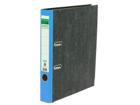 ELBA classeur rado papier marbré, largeur de dos: 50 mm,bleu