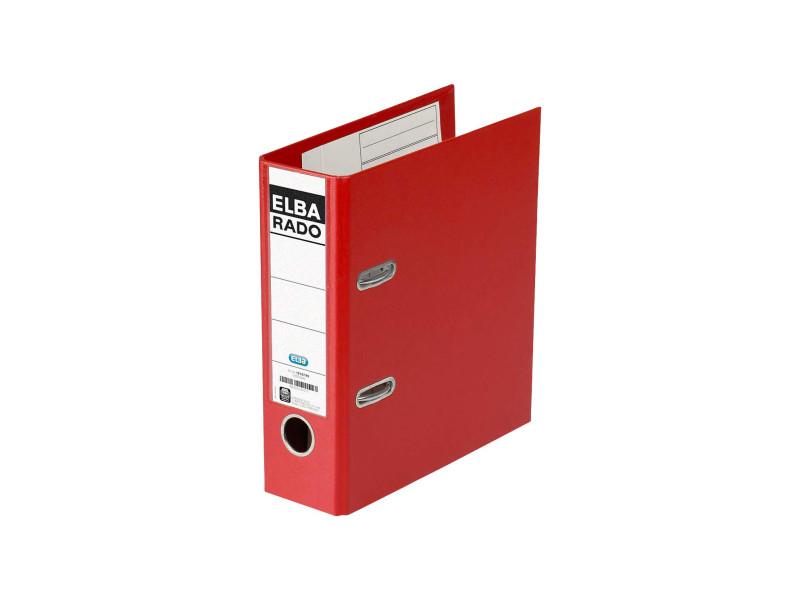 ELBA classeur rado plast, format A5 haut, dos: 75 mm, rouge