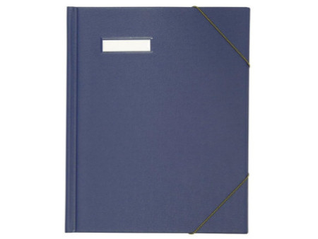 ELBA Chemise à courrier A4 en PVC, avec élastiques, bleu