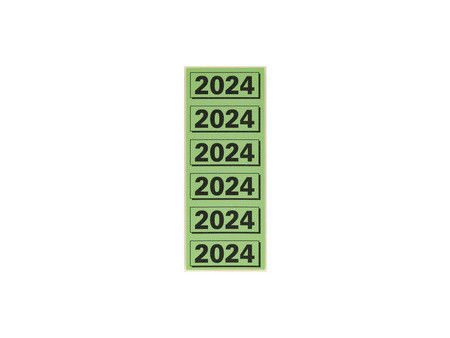 ELBA Etiquette imprimée pour classeur '2024', vert