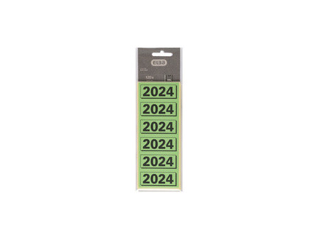 ELBA Etiquette imprimée pour classeur '2024', vert