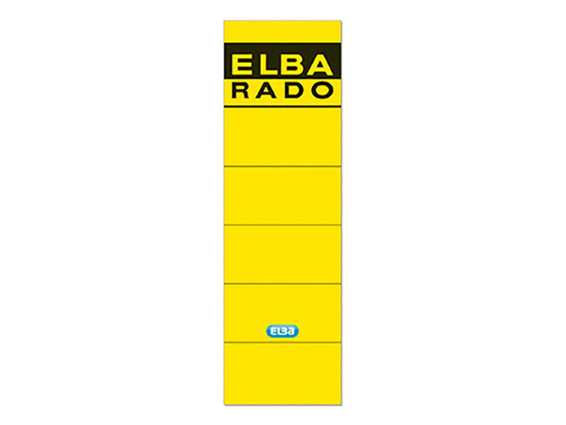 ELBA Etiquette pour dos de classeur 'ELBA RADO'- jaune