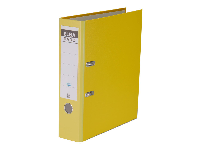 ELBA classeur rado brillant, largeur de dos: 80 mm, jaune