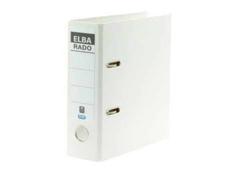 ELBA classeur rado plast, format A5 haut, dos: 75 mm, blanc