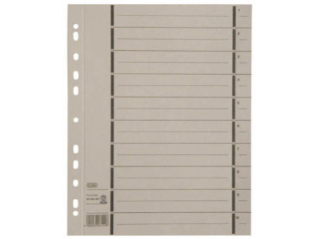 Oxford Intercalaire avec perforation, A4 extra large, gris