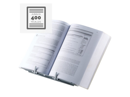 Fellowes Porte-copies/serre-livres BookLift, argent