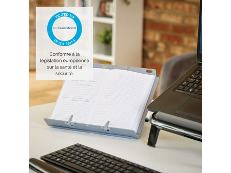 Fellowes Porte-copies/serre-livres BookLift, argent