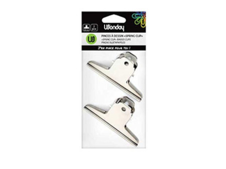 Wonday Pince à dessin 'spring clip', métal, largeur: 100 mm