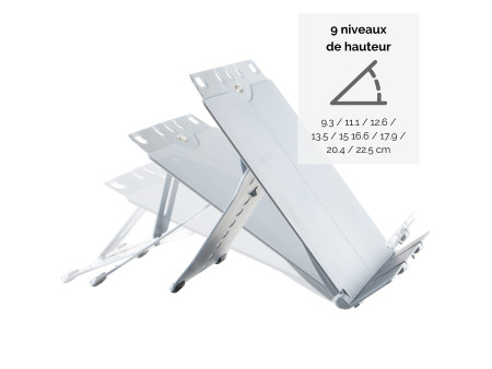 Fellowes Porte-copies/serre-livres BookLift, argent