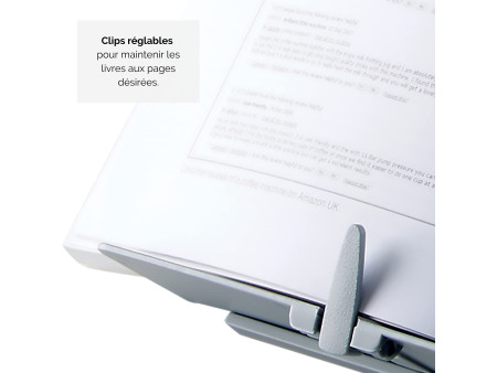 Fellowes Porte-copies/serre-livres BookLift, argent