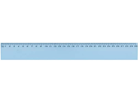 Wonday Règle plate, 400 mm, en plastique, incassable